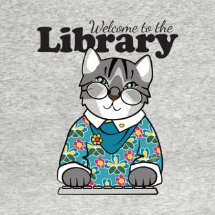 Welcome to the Library Cat T-Shirt